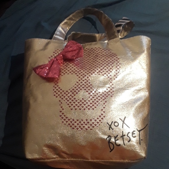 Betsey Johnson Handbags - Gold Betsey Johnson Tote